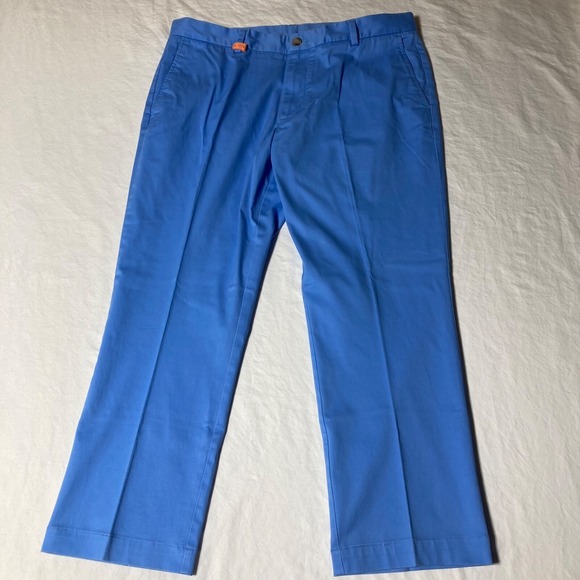 Vineyard Vines Pants Men's Size 36x30 Blue Breaker Flat Straight Stretch Chino - Picture 2 of 8